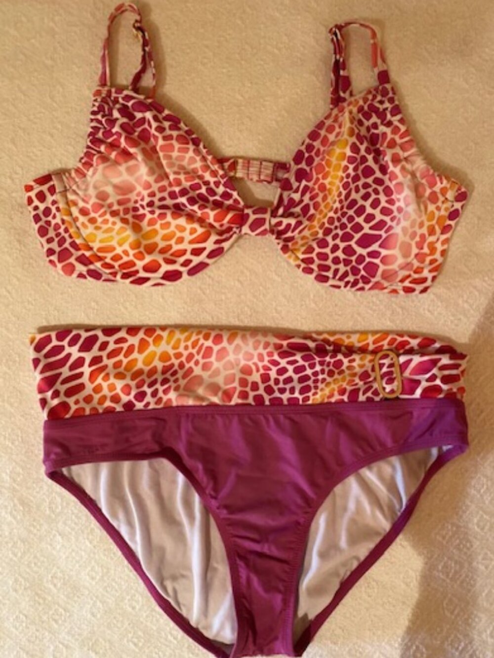 Perry Ellis Bikini Swimsuit Set Size 14 excellent clean great fitting